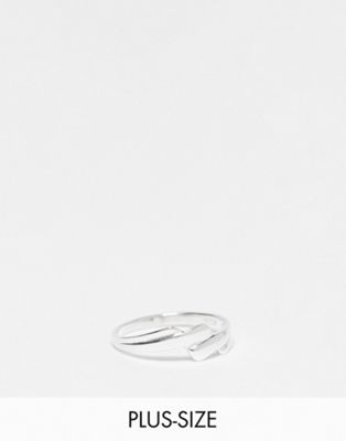 Kingsley Ryan Curve sterling silver wrap ring