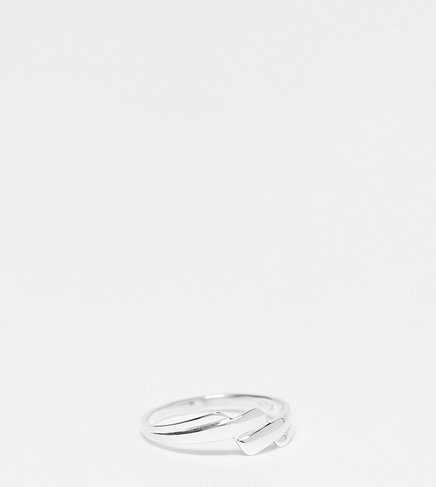 Kingsley Ryan Curve sterling silver wrap ring