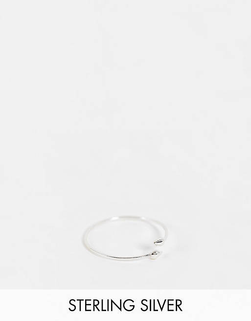 Kingsley Ryan Curve wrap around arrow ring in sterling silver