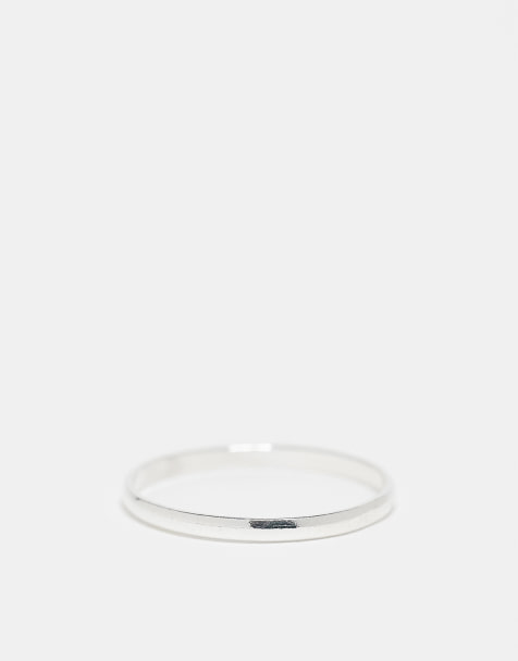 Kingsley Ryan dainty band ring in sterling silver - view 1