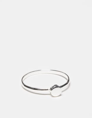 disc band ring in sterling silver