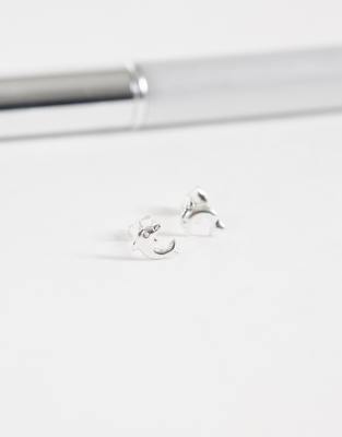 Kingsley Ryan Dolphin Stud Earrings In Pattern