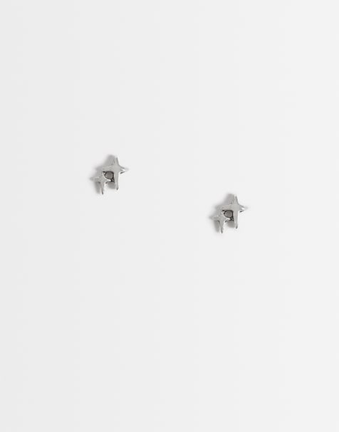Kingsley Ryan double cross stud earrings in sterling silver - view 1