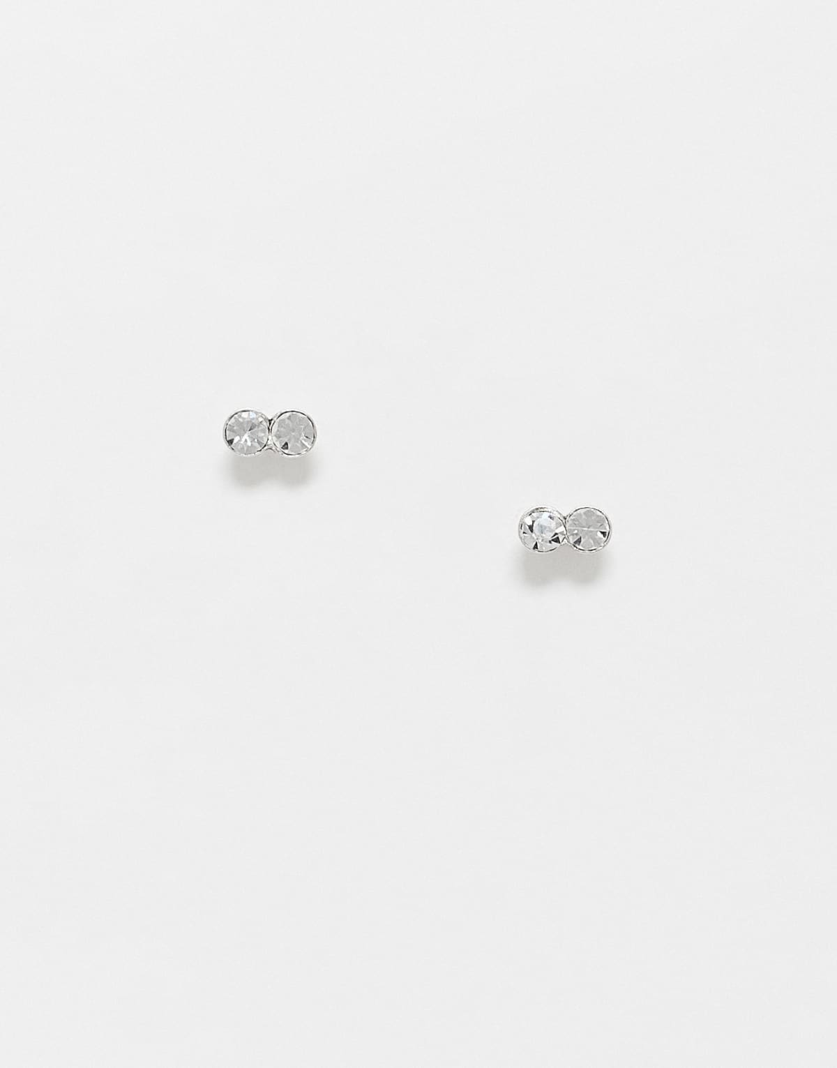 Kingsley Ryan double cz stud in sterling silver