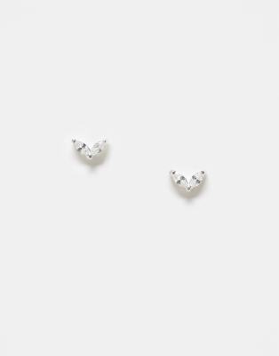 Kingsley Ryan double petal stud earrings in sterling silver 2790₽