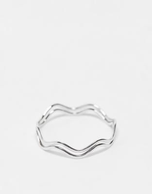 Kingsley Ryan Kingsley Ryan double wave ring in sterling silver