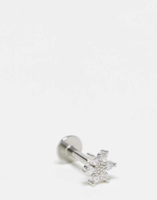 Kingsley Ryan - Enkele oorknop-piercing met sterretje in zilver 