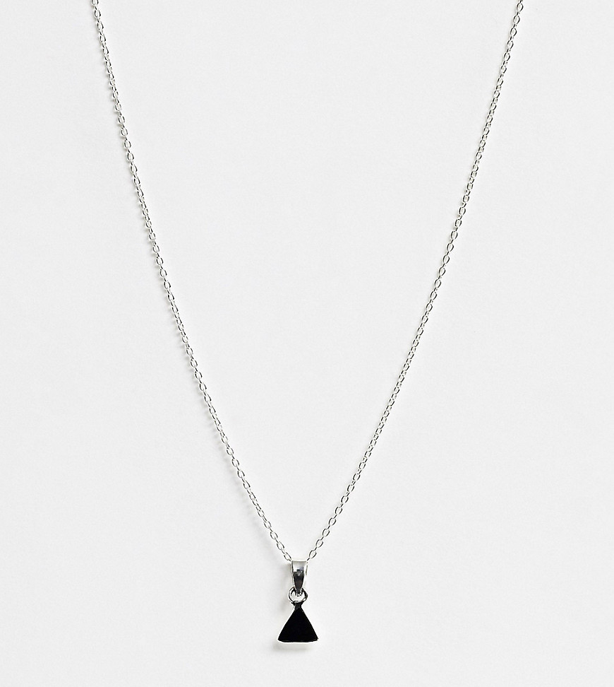 Kingsley Ryan - Exclusieve halsketting van echt zilver met hanger met zwarte onyx
