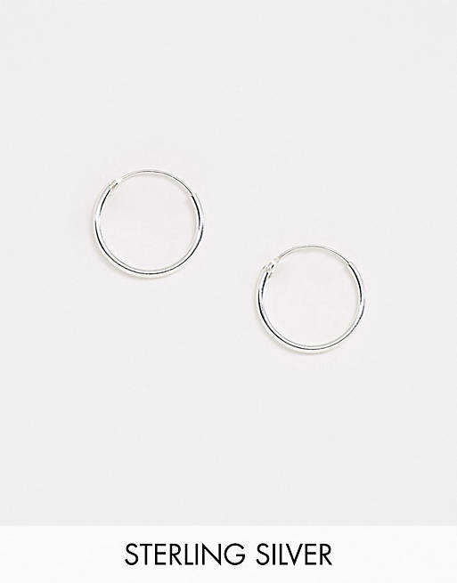 Kingsley Ryan Exclusive 12mm hoop earrings set in sterling silver