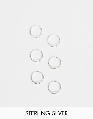 Kingsley Ryan Exclusive 8mm Set Of Tiny Hoop Earrings In