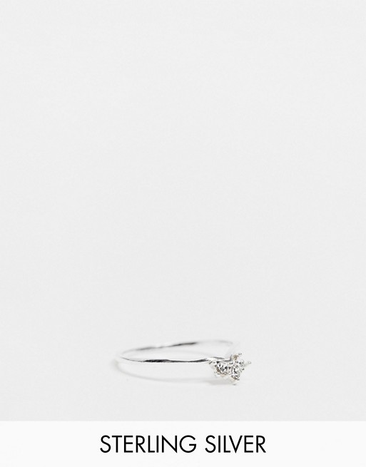 Kingsley Ryan Exclusive ring with crystals in sterling silver