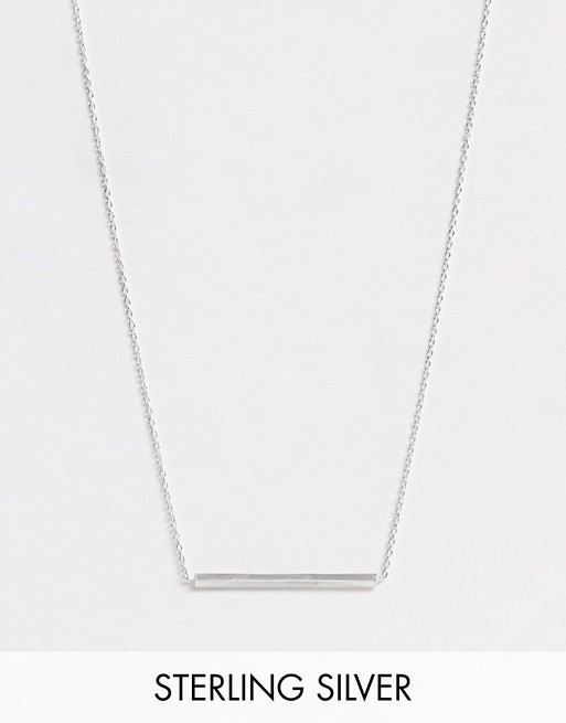 Kingsley Ryan exclusive sterling silver bar necklace