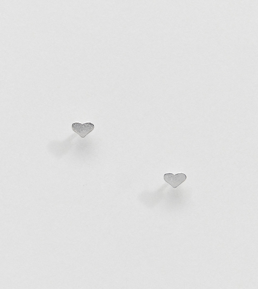 Kingsley Ryan Exclusive sterling silver heart stud earrings