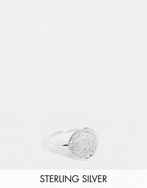 Kingsley Ryan Exclusive coin ring in sterling silver