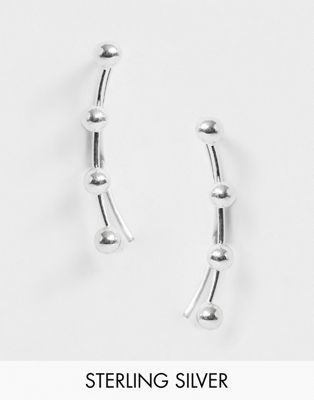 Kingsley Ryan – Exklusiv – Klättrande örhänge i äkta silver med cirklar