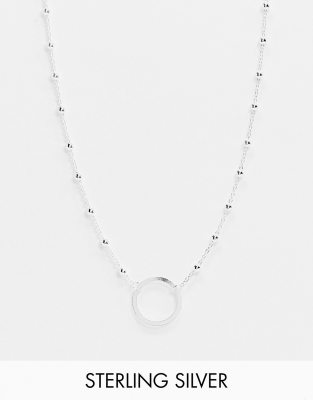 kingsley ryan -  – Exklusive Choker-Halskette aus Sterlingsilber mit rundem Anhänger