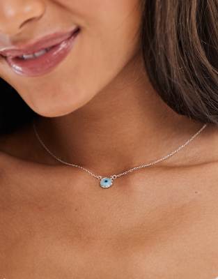 Kingsley Ryan Kingsley Ryan eye pendant necklace in sterling silver