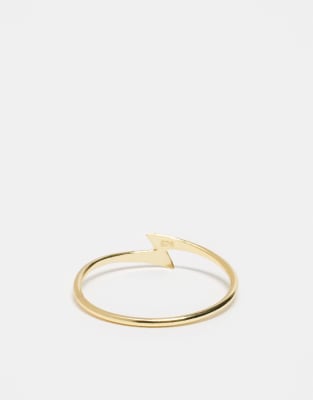 Kingsley Ryan Flash Ring In Gold