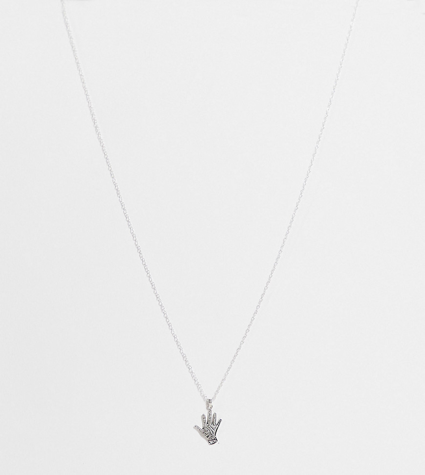 Kingsley Ryan fortune hand necklace in sterling silver