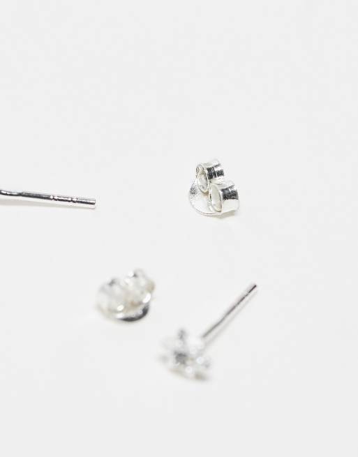 Kingsley Ryan gem star stud earrings in sterling silver, 4 of 4