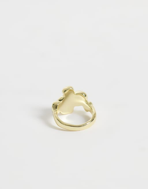 Kingsley Ryan gemset rounds ring in 14ct gold plated, 3 of 3