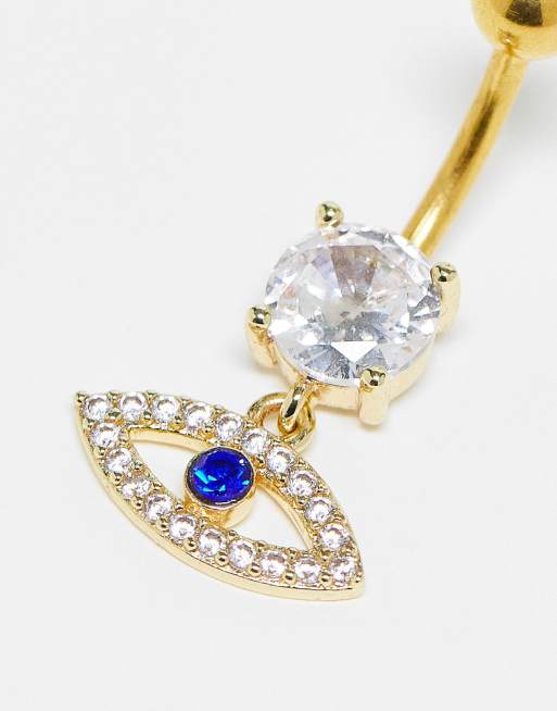Evil eye belly bar deals