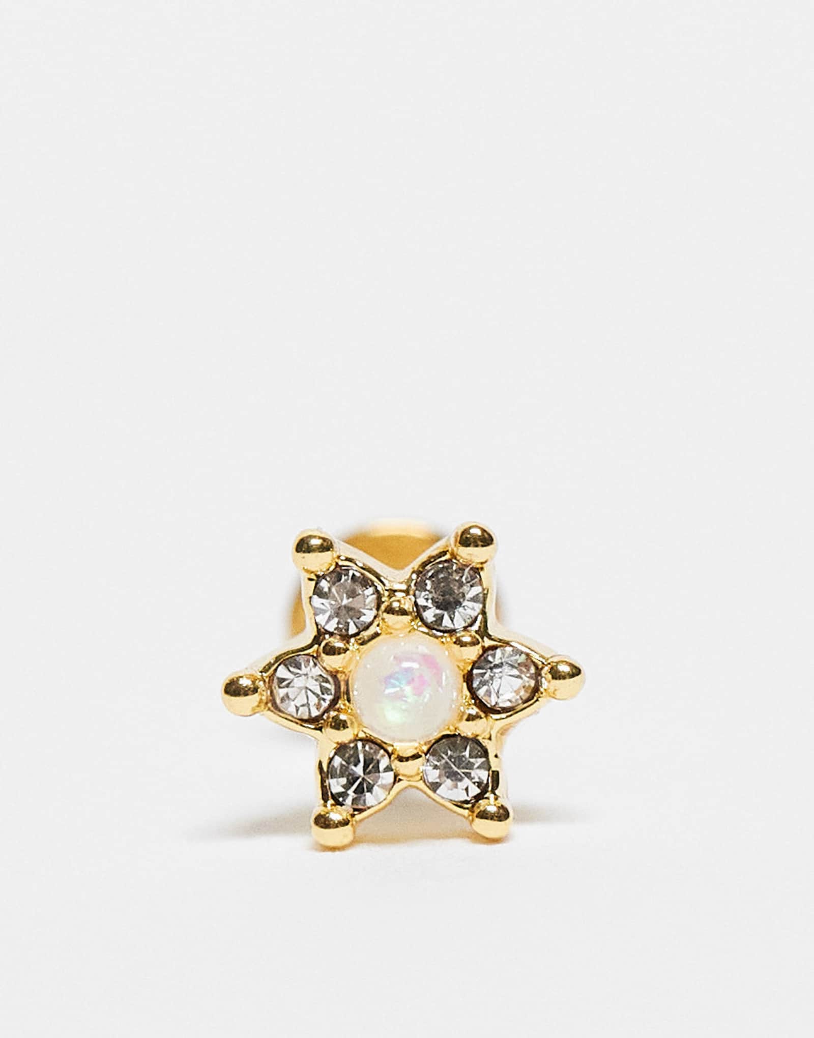 Кингсли, Райан позолоченный камень, кластера пирсинг губная серьга