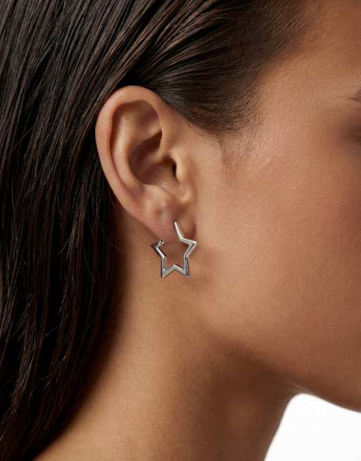 Kingsley Ryan – Grova creoler med stjärnor i sterlingsilver, 2 av 6