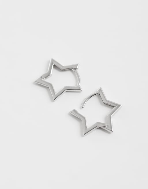 Kingsley Ryan – Grova creoler med stjärnor i sterlingsilver, 5 av 6