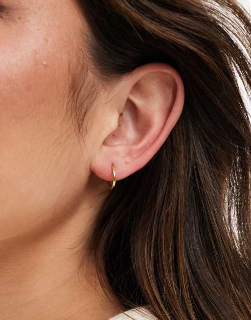 Kingsley Ryan – Guldpläterade, platta creoler, 12mm, 3 av 3