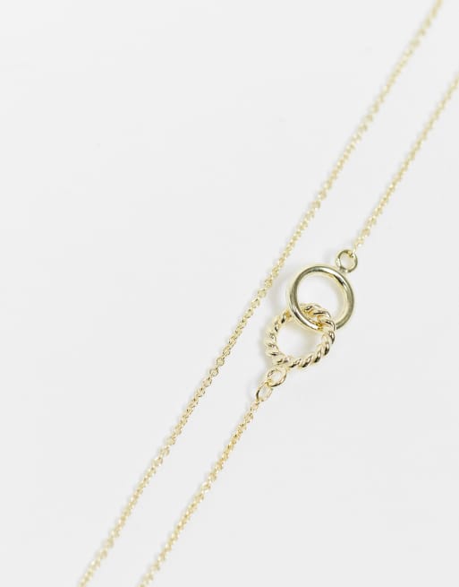 Kingsley Ryan – Halsband i guldpläterad sterlingsilver med dubbla cirkelhängen, 3 av 4