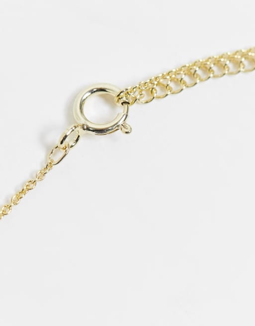 Kingsley Ryan – Halsband i guldpläterad sterlingsilver med dubbla cirkelhängen, 4 av 4