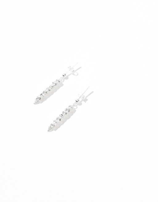 Kingsley Ryan – Hängande örhängen i sterlingsilver med 8 smyckesstenar, 2 av 4