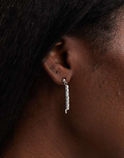 Kingsley Ryan – Hängande örhängen i sterlingsilver med 8 smyckesstenar, 3 av 4
