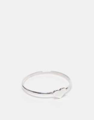 Kingsley Ryan Kingsley Ryan heart ring in sterling silver