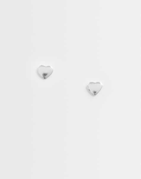 Kingsley Ryan heart stud in sterling silver - view 1