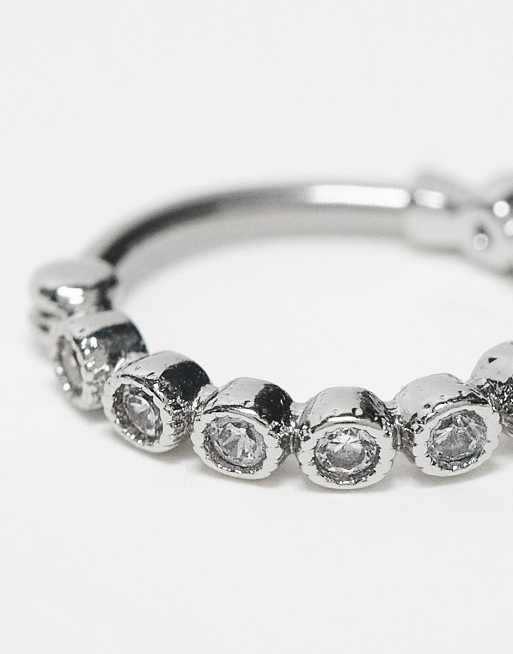 Kingsley Ryan – Helix-örhänge i sterlingsilver med smyckesstenar och clickerlås, 2 av 4
