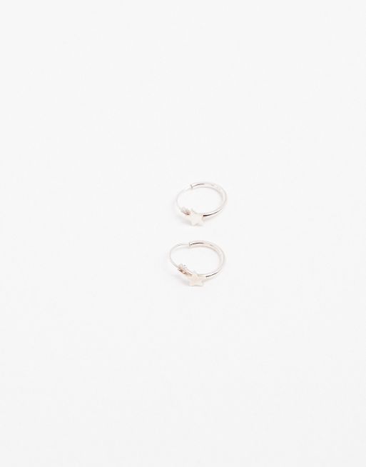Kingsley Ryan - Huggie oorringen met sterretje van sterling zilver, 2 van 3