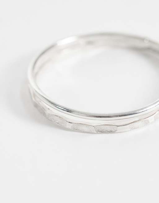 Kingsley Ryan - Illusion - Anello doppio in argento sterling, 2 di 3
