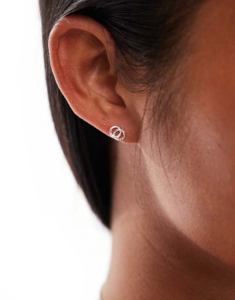 Kingsley Ryan infinity stud earrings in sterling silver - view 1