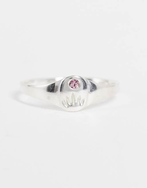 Kingsley Ryan June – Ring i sterlingsilver med månadssten - ljus ametistkristall, 2 av 4