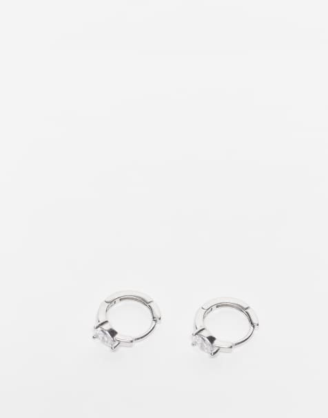 Kingsley Ryan - Kleine oorbellen met druppelvormige steentjes in sterling zilver - view 1