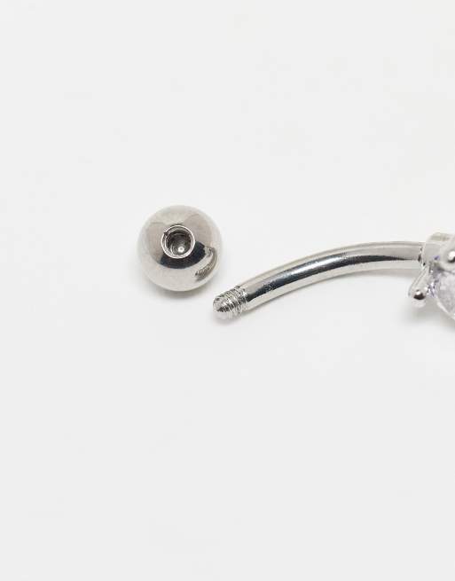 Kingsley Ryan - Navelpiercing met traanvormig hangertje met siersteentjes, 3 van 3
