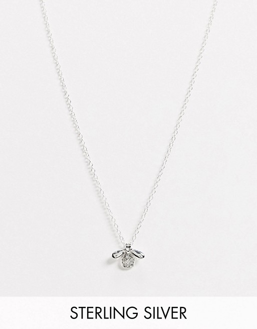 Kingsley Ryan necklace with bee pendant in sterling silver