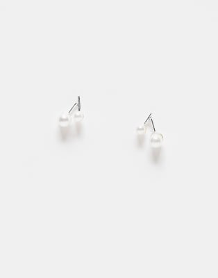 Kingsley Ryan - Ohrstecker aus Sterlingsilber mit Doppelperlen