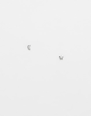 Kingsley Ryan - Ohrstecker aus Sterlingsilber mit Halbmond- und Sterne-Design