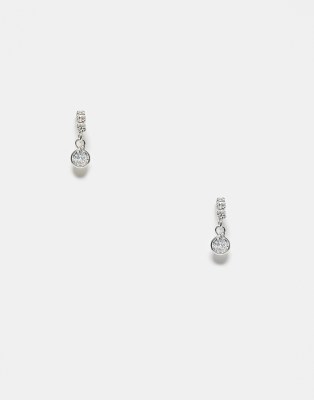 Kingsley Ryan – Ohrstecker aus Sterlingsilber mit kristallbesetztem Anhänger