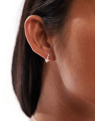 Kingsley Ryan - Ohrstecker aus Sterlingsilber mit kristallbesetztem Anhänger