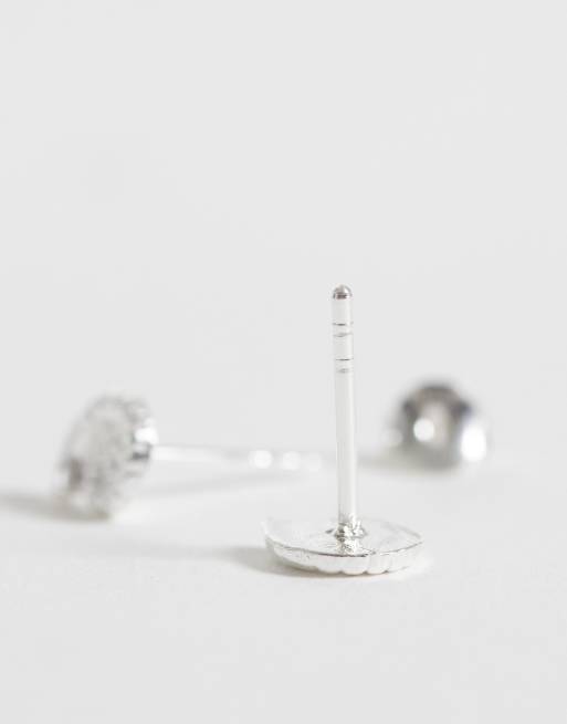 Kingsley Ryan – Ohrstecker aus Sterlingsilber mit spiralförmigem Muscheldesign, 4 von 4