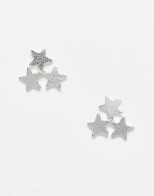 Kingsley Ryan - Ohrstecker mit dreifachem Sterndesign aus Sterlingsilber